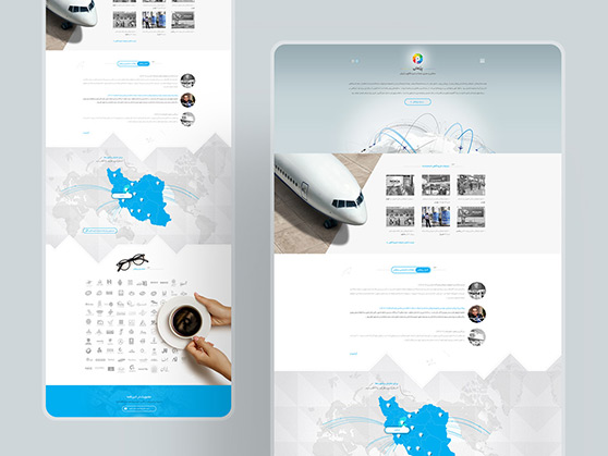 طراحی گرافیک وب، طراحی رابط کاربری و تجربی وب سایت پژهان